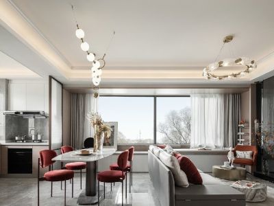 盛景澜庭现代简约风格115平装修案例