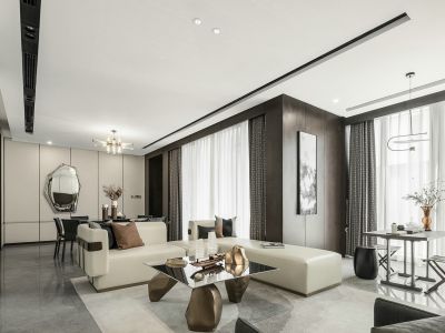 东原凯越印江山现代简约风格240平装修案例