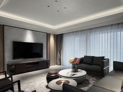 三亚景园城现代简约风格95平装修案例