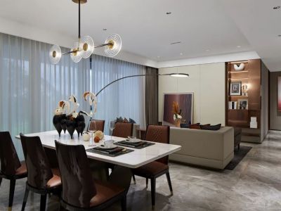 中海寰湖时代现代风格105平米装修案例