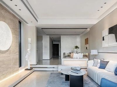 中国铁建花语天境简约风格146平米装修案例