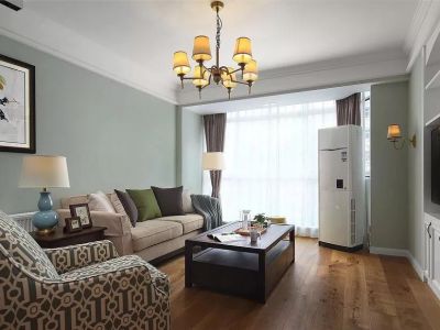 嘉信嘉兆台美式风格120平米三居室装修案例