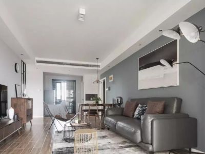 丽日世纪金鼎现代风格112平米三居室装修案例