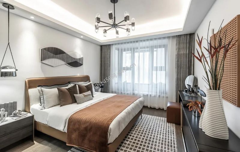 现代风格138平米卧室窗帘家装效果图赏析