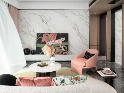 华侨城新天鹅堡145平轻奢风格装修案例