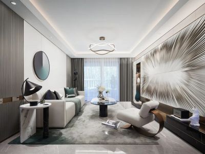 五合锦江府现代风格106平米装修案例