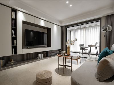 东艺郦园130平三居室现代风格装修案例