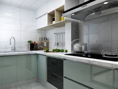 紫堤东郡105平三居室北欧风格装修案例