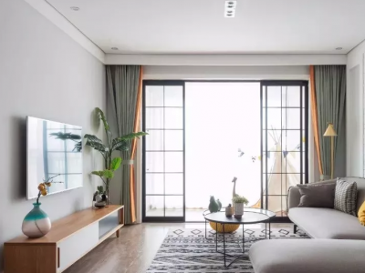 宏辰江山云出北欧极简风格110平装修案例