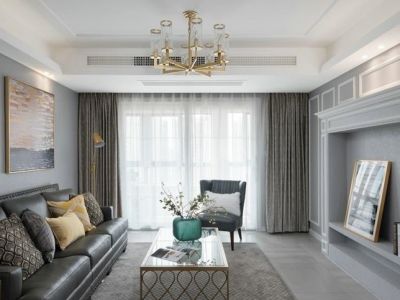 江岸国际现代简约风格110平装修案例