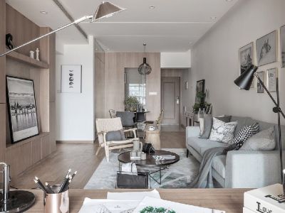 富临桃花岛现代简约风格120平装修案例