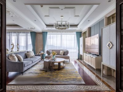 恒大滨河左岸轻奢风格四居室165平米装修设计案例