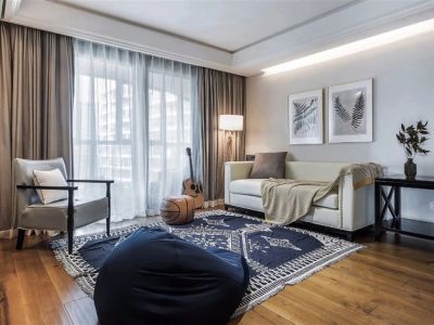 中铁·逸都国际现代风格三居室116平米设计图案例