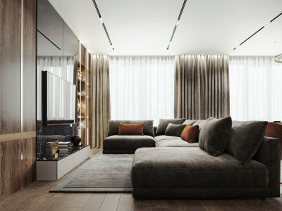 金地阅峯现代风格110平米装修案例