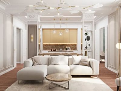 盛邦九号院简欧风格113平米装修案例