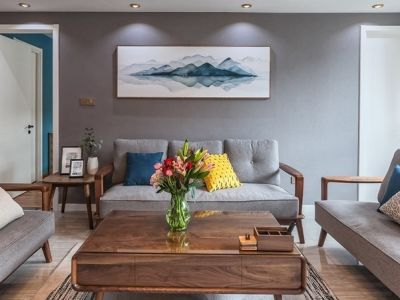 锦麟玖玺中式现代风格110平装修案例