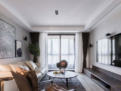 万科星都荟现代简约风格115平装修案例