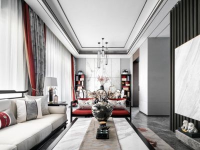 荣盛御府上院新中式风格184平米装修案例