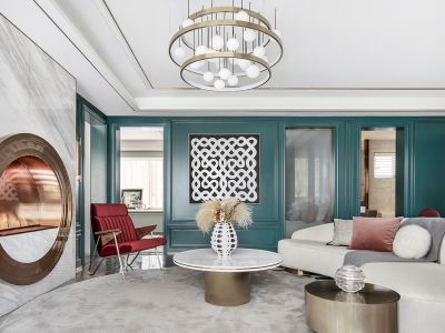 奥园城央云庭现代风格111平米装修案例