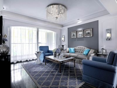 碧桂园中央公园新古典风格145平米四室两厅装修案例