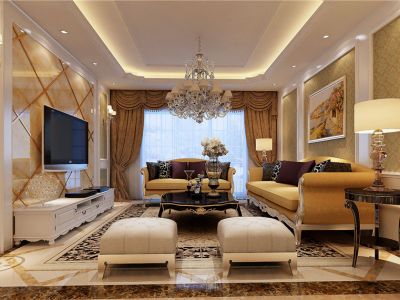 万景城简欧风格149平米四室两厅装修案例