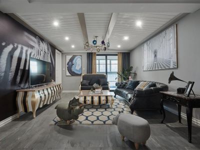 中海金玺公馆混搭风格复式180平米设计图案例