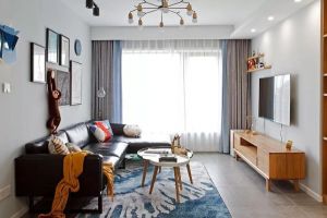 [审美装饰]90平北欧风装修设计，活力四射的蓝色之家！