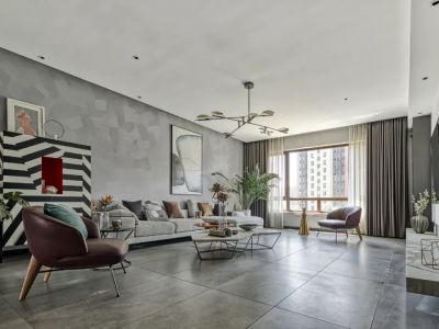 东辰澜悦现代简约风格140平装修案例