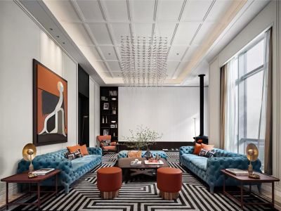 时代御湖228平米现代轻奢别墅装修案例