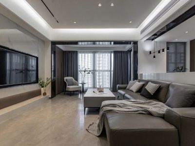 翡丽公馆现代简约风格130平装修案例