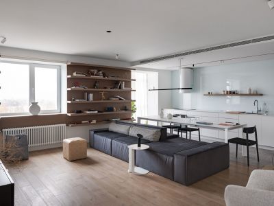 恒新苑现代风格129平米装修案例