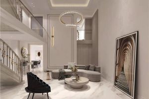 [青岛贝林装饰]别墅法式轻奢风设计，尽享高品质生活！