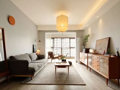 鲁能三亚湾日式风格99平装修案例