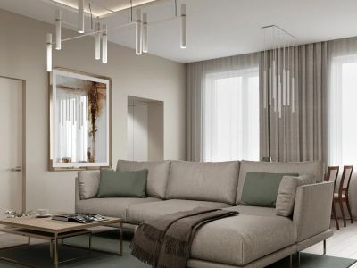 嘉宝花园二期现代简约风格110平装修案例