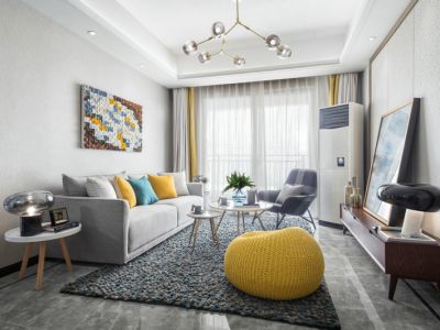 天誉珑城北欧风三居室113平米设计图案例