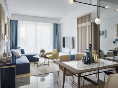 汉寿雅居74平米轻奢风格装修案例