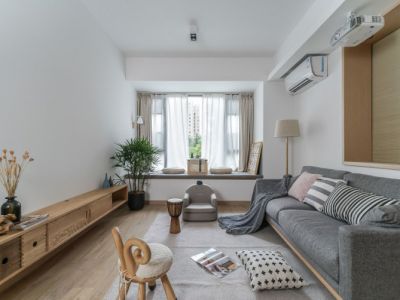 凯旋山海颐园北欧风格二居室96平米装修设计案例