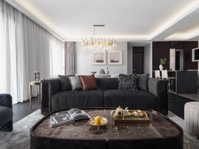 天门壹号现代轻奢风格190平装修案例