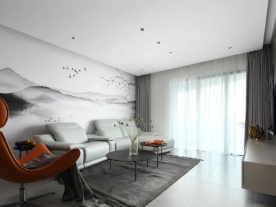 山城上品现代简约风格131平装修案例