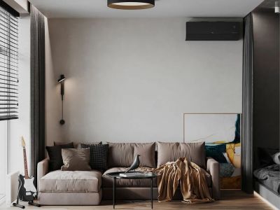 阳光水岸现代简约风格75平装修案例