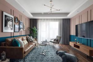 [太原龙发装饰]100平精装房装修案例，精致中带点复古