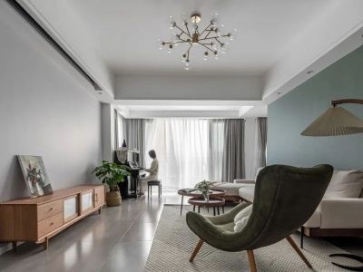 盛景澜庭现代简约风格103平装修案例