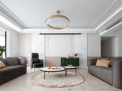 康平中心怡苑130㎡现代轻奢风三居室装修案例