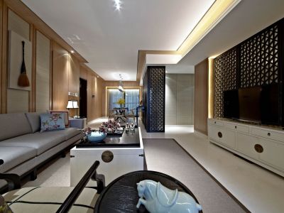 碧桂园华发香洲府新中式风格143平米四室两厅装修案例