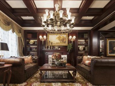 仁恒滨海半岛古典欧式144平米四室两厅装修案例