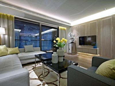 国维中央广场时尚现代144平米四室两厅装修案例