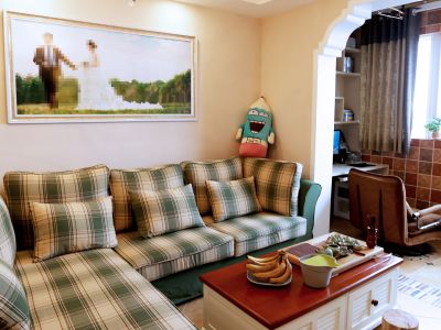 南昌恒大悦龙台97平混搭风格三居室装修案例