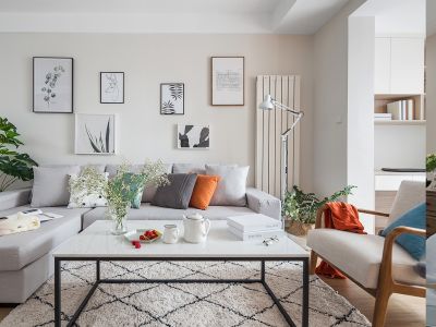 世纪星城119平北欧风格三居室装修案例