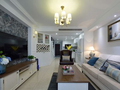 恒茂未来都会120平三居室装修案例