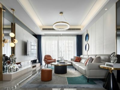 君和君泰和园现代轻奢风格150平装修案例